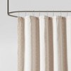 PAGED 72x72 Inch Shower Curtain Modern Shower Curtain with Soft Fabric Pom Poms for Bathroom, Machine Washable - 2 of 4