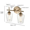 Millennium Lighting Ashford 2 - Light Vanity in  Modern Gold - 2 of 4