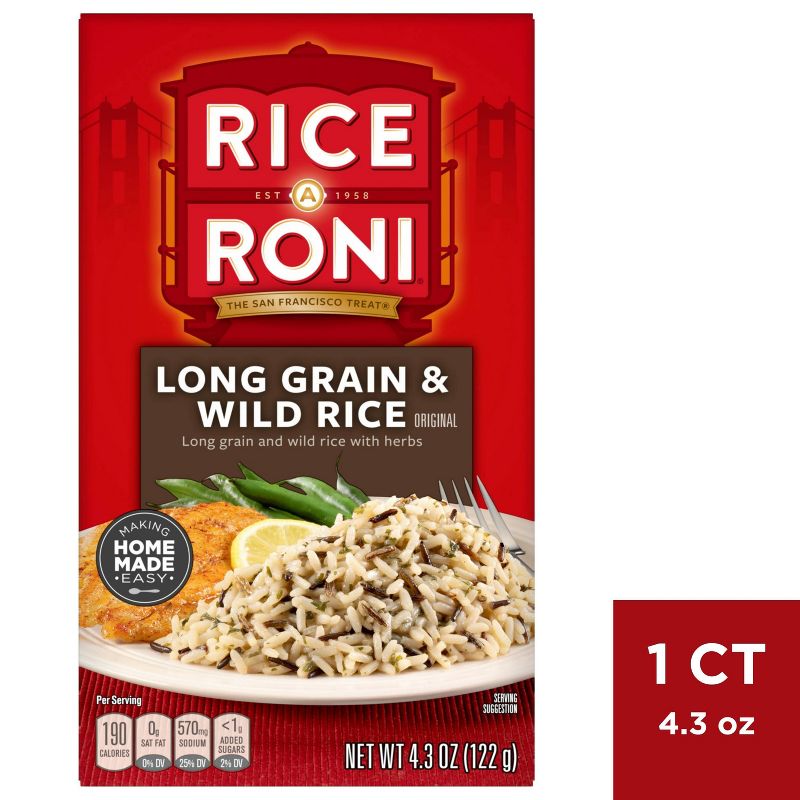 Rice A Roni Long Grain &#38; Wild Rice Mix - 4.3oz, 1 of 6