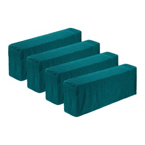 Unique Bargains Breathable Scratch Resistant Washable Plaid Armchair Covers 4 Pcs - 1 of 4