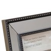 Northlight 4" x 6" Silver Studded Glass Mirror Encased Photo Picture Frame - 4 of 4
