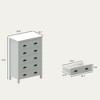 Drawer Chest with Interlock Drawer Feature  Drawer Chest for Closet Tall Dressers for Bedroom Clothes Organizer Tool - Easy Assembly, Classic White - 4 of 4