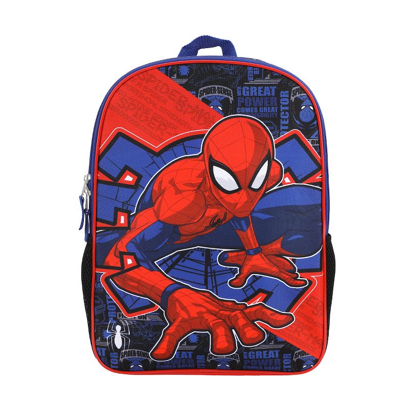 Marvel Spider-Man 16" Kids Mini Backpack with Character Padded Chest, 1 of 7