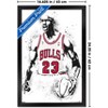 Trends International Michael Jordan - Watercolor Framed Wall Poster Prints - 3 of 4