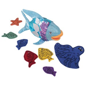 Cre8tive Minds Rainbow Fish Puppet & Feltboard Set – 15-Piece ...