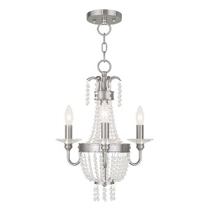 Livex Lighting Valentina 3 - Light Chandelier in  Brushed Nickel - 1 of 2