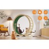 45'' Cat Exercise Wheel for Indoor Cats, Large Wood Cat Treadmill Small Animal Running Wheels with Lock & Playing Ball, Cats Wheel Exerciser - 4 of 4