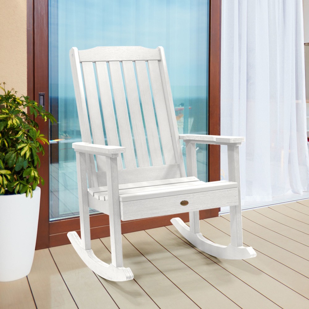 Photos - Garden Furniture Lehigh Rocking Patio Chair White - highwood