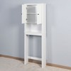 Lirago White Over-The-Toilet Storage Cabinet with Adjustable Shelf-Space Saving Bathroom Organizer 23.62"L*7.72"W*67.32"H - 3 of 4