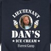 Men's - Forrest Gump - Lieutenant Dan's Ice Cream Graphic Fleece Sweatshirt - 2 of 4
