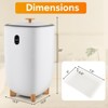 Cosytway 35L Large Towel Warmer Bucket Home Towel Warmer for Wet Tower White - 3 of 4
