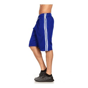 Mens Moisture Wicking Athletic Basketball & Gym Workout Shorts with Pockets - 1 of 2