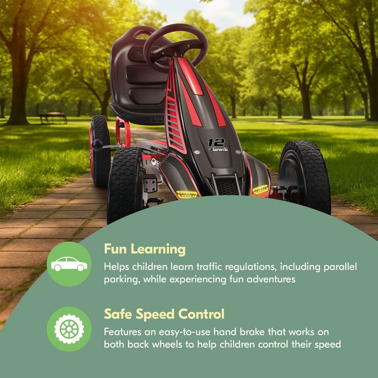 Hauck Cyclone Pedal Go Kart & Adjustable Bucket Seat, 3 of 6