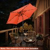 Costway 9FT Patio Solar Umbrella LED  Steel Tilt With Crank Blue/Orange/Brige/Tan/Burgundy - 4 of 4
