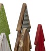 Northlight 15" Multi-Color Wooden Christmas Tree Tabletop Decoration - 3 of 4