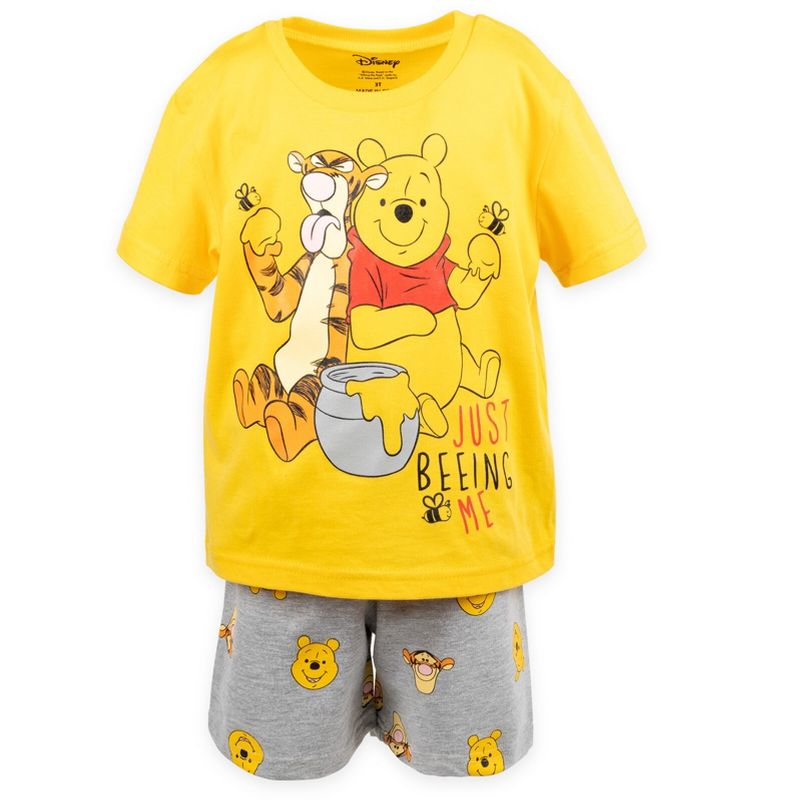 Disney Winnie the Pooh Baby Graphic T-Shirt and Shorts Outfit Set Infant, 2 of 8