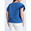 ELOQUII Women's Plus Size Ruffle Sleeve Tee - 3 of 4
