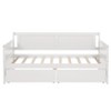 Luxystar Twin Size Wood Daybed with 2 Storage Drawers for Living Room and Guest Room - 3 of 4