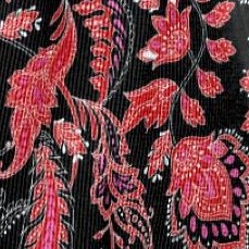 vivid red outline paisley