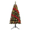 Home Heritage Cashmere 5 Foot Artificial Corner Christmas Tree with LED Lights - image 4 of 4