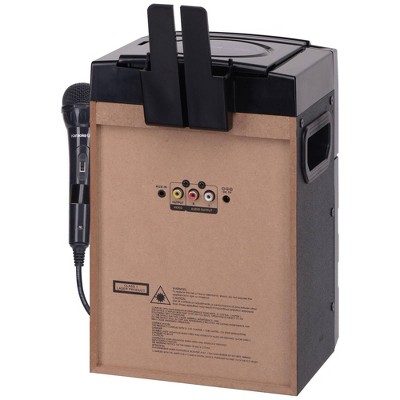 Portable Black Karaoke Machine with LED Lights and 4.3" Screen