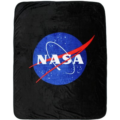 NASA Meatball Logo Super Soft And Cuddly Plush Fleece Throw Blanket