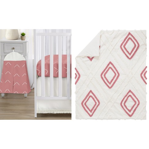 Red and white crib bedding online