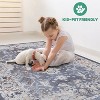 Collection 6x9 Blue Traditional Non-Shedding Area Rug ¨C Elegant Stain-Resistant Carpet for Living Room, Bedroom & Dining - Nertpow - 4 of 4