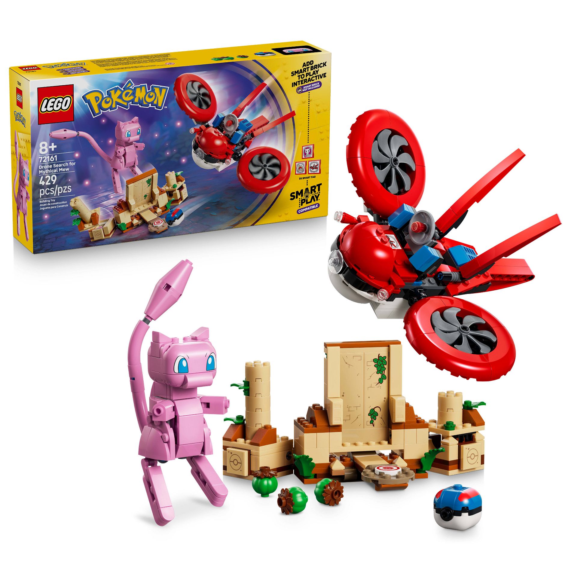 LEGO Pokémon SMART Play: Drone Search for Mythical Mew 72161