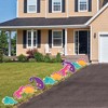 Big Dot of Happiness Roar Dinosaur Girl - T-Rex Lawn Decorations - Outdoor Dino Mite Baby Shower or Birthday Party Yard Decorations - 10 Piece - 3 of 4