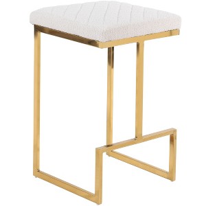 TiramisuBest Waterfall Entryway Bench - Beige Wood & Fabric, 52"W, 17.5x52x18 Inches - 1 of 4