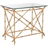 Mark Accent Table - Gold/Clear Glass - Safavieh. - 3 of 4