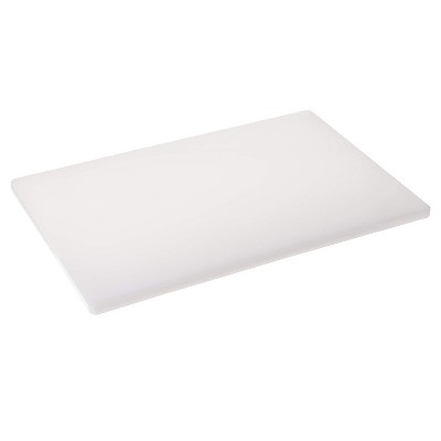 White Heavy-Duty Plastic Rectangular Cutting Board 12" x 18"