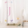 Deny Designs April Lane Art Simple Bow Monogram Shower Curtain - 2 of 3