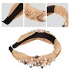 Unique Bargains Women's Fashion Wide Faux Pearl Bead Knotted Headbands 1 Pc - 3 of 4
