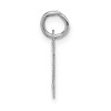 Black Bow Jewelry 14k White Gold, Amanda Collection, Small Block Style Initial M Pendant - 2 of 4