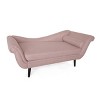 GDFStudio Jakyrah Contemporary Chaise Lounge with Scroll Arms - image 4 of 4