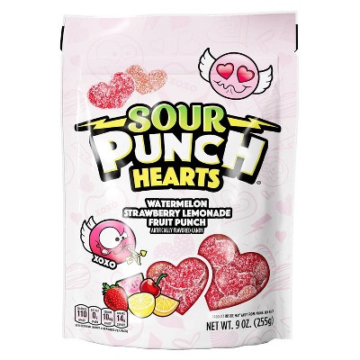 Sour Punch Valentine's Hearts Bag - 9oz