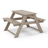 WestinTrends Malibu Outdoor Patio Kids HDPE Plastic Picnic Bench Table - 4 of 4