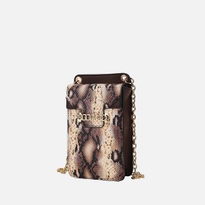 MKF Collection Yael Snake embossed Vegan Leather Phone Crossbody Bag by Mia K - 1 of 4