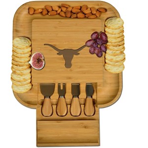 NCAA Texas University at Austin Longhorns Bamboo Cheese, Charcuterie Board - 1 of 4