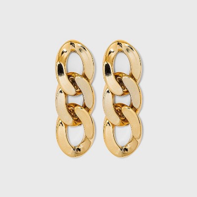 Small Link Drop Earrings - A New Day™ Gold