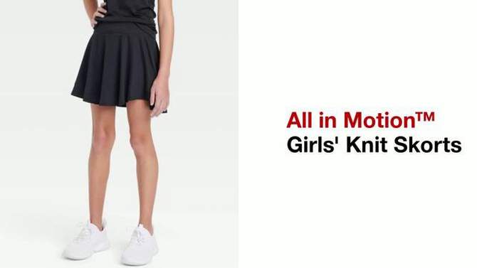 Girls' Knit Skorts - All in Motion™ , 2 of 5, play video
