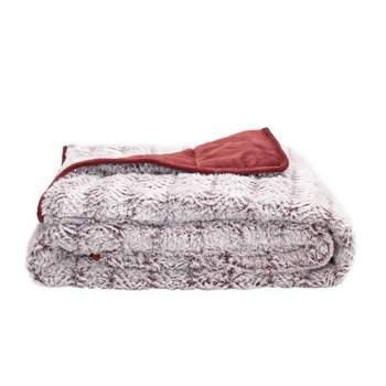 Faux Fur Throw Blanket- Luxurious, Soft, Hypoallergenic Long Pile Faux Rabbit  Fur Blanket With Faux Shearling Back 60x70 By Hastings Home (pewter) :  Target