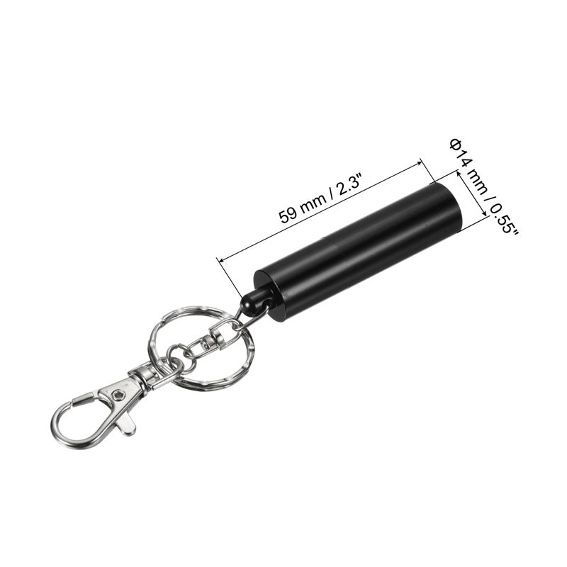 Unique Bargains Snooker Billiard Pool Cue Tip Shaper Pool Cue Stick Tip Repair Billiard Cue Care Accessory with Keychain, 2 of 6