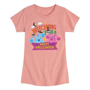 Girls' - Blue's Clues & You! - Witching You A Happy Halloween Fitted Short Sleeve Graphic T-Shirt - 1 of 4