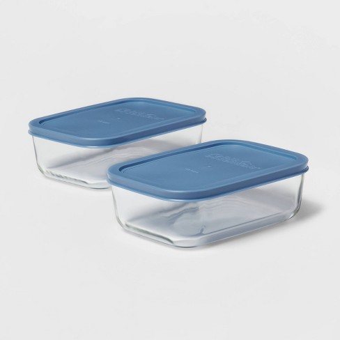 Rubbermaid 6pc Brilliance Glass Food Storage Containers, 4.7 Cup Food  Containers With Lids : Target