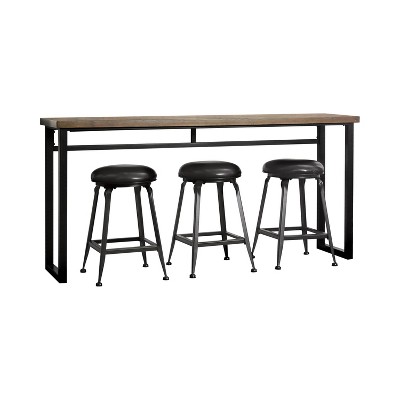 4pc Greenwich Dining Table Set Black - HOMES: Inside + Out