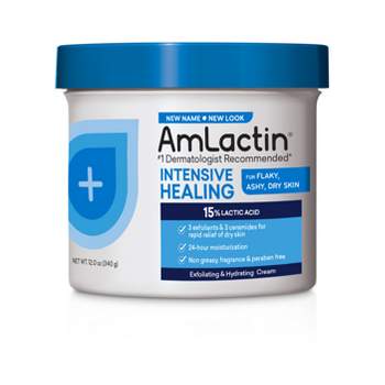 AmLactin Intensive Healing Body Cream Jar Unscented - 12oz