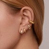 Freekiss 3 Pairs Gold Hoop Earrings Set: Dainty Stud Earrings Trendy Small 14K Gold Plated Hypoallergenic Dangle Cartilage - 4 of 4